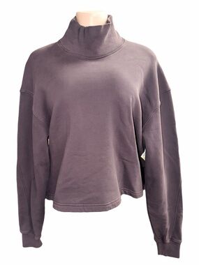 AGOLDE Women’s Mock Neck Pullover Sweater - Gray